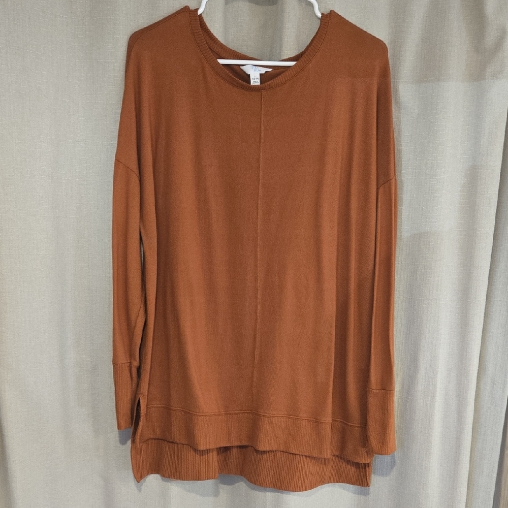 Time and Tru Women's Burnt Orange Sweatshirt